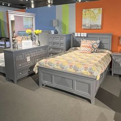 Full Bed, Dresser, Mirror And Nightstand 