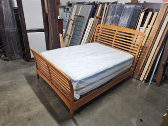 Queen bed and mattress