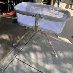 ANGELBLISS 3 In 1 Rocking Bassinet & Baby Bassinet Bedside Sleeper 