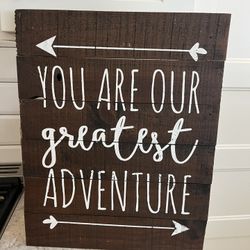 Large Wood Wall Sign $5