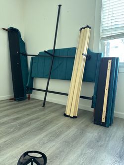 Blue Queen Bed Frame