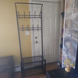 Multipurpose Hallway Or Room Organizer/Coat Rack