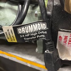 Drummond 2/4 Hp High Output Transfer Pump 