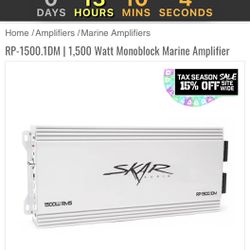 SKAR 1500w Amplifier