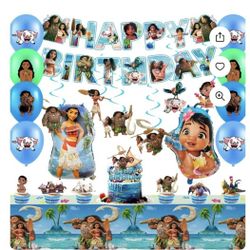 Moana Birthday Decorations 