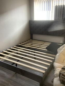 Gray Bed Frame