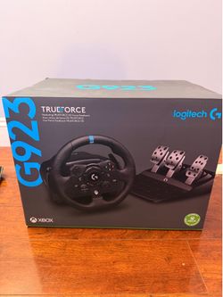 Logitech G923 Racing Wheel & Pedals with Box (Xbox & PC)