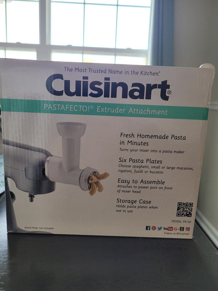 Cuisinart Pasta Maker Extruder Attachment PE-50 NEW