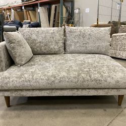 NEW! JOYBIRD Crackled White MCM Style Sectional Piece