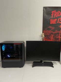Gaming PC + 32” 1440p 120Hz Curved Monitor Setup – Ready to Play 🔥