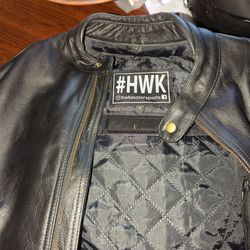 HWK Leather Motorcycle Jacket