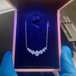 Certified 2.8 karat Lab Created VVS1 diamond Necklace 