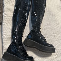 Women's Demonia Emily 375 Thigh High Boot 