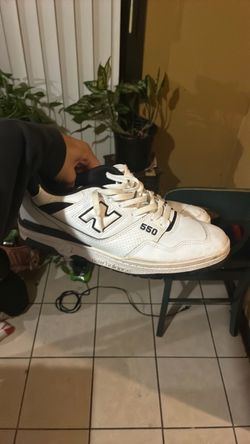 New Balance 550 White Navy Sneakers
