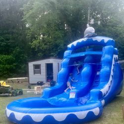 13ft Commercial Grade PVC Waterslide With Blower For Sale 