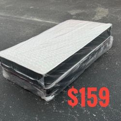 New Twin Size Mattress And Box Spring Set // We Offer  🚚