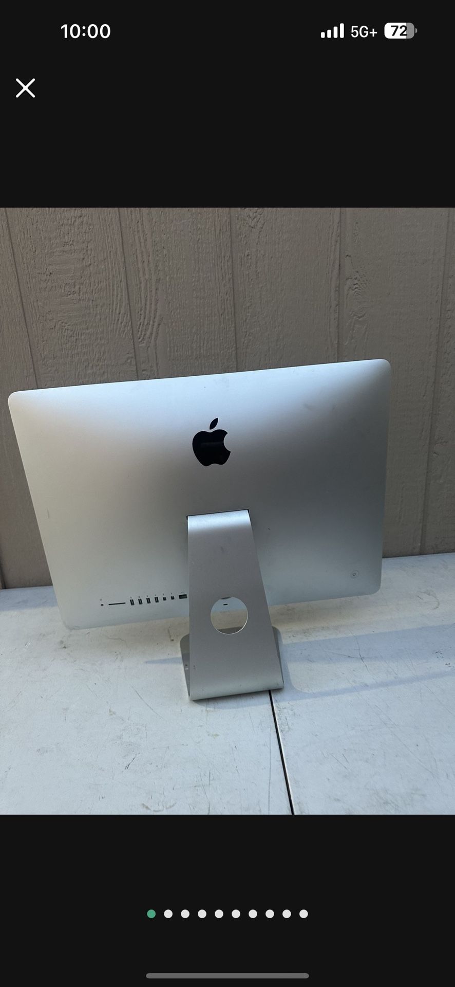 Apple Desktop Monitor 20 In Designed by Apple in Califomia Assembled in China Model Number A1418 100-240V-, 50-60H2 3A. Locked Needs To Be Unlocked 
