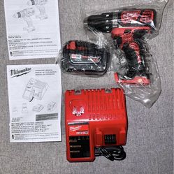 Milwaukee M18 Cordless Drill/Driver Kit with Battery & Charger - BRAND NEW