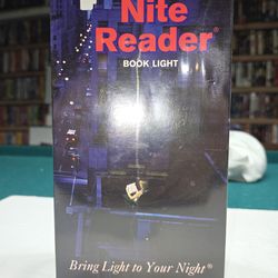 Nite Reader Book light 1998 sealed uses two AA batteries