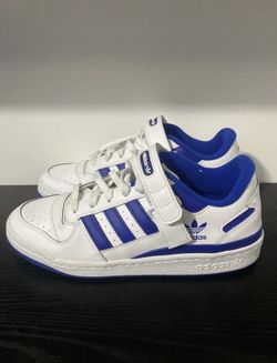 Adidas Forum Low White Blue Men’s Size 9.5 US | Retro Sneakers | Excellent