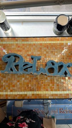 Relax Wood Sign Wall Decor