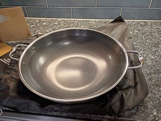 Hexclad 14 Hybrid Wok With Lid New