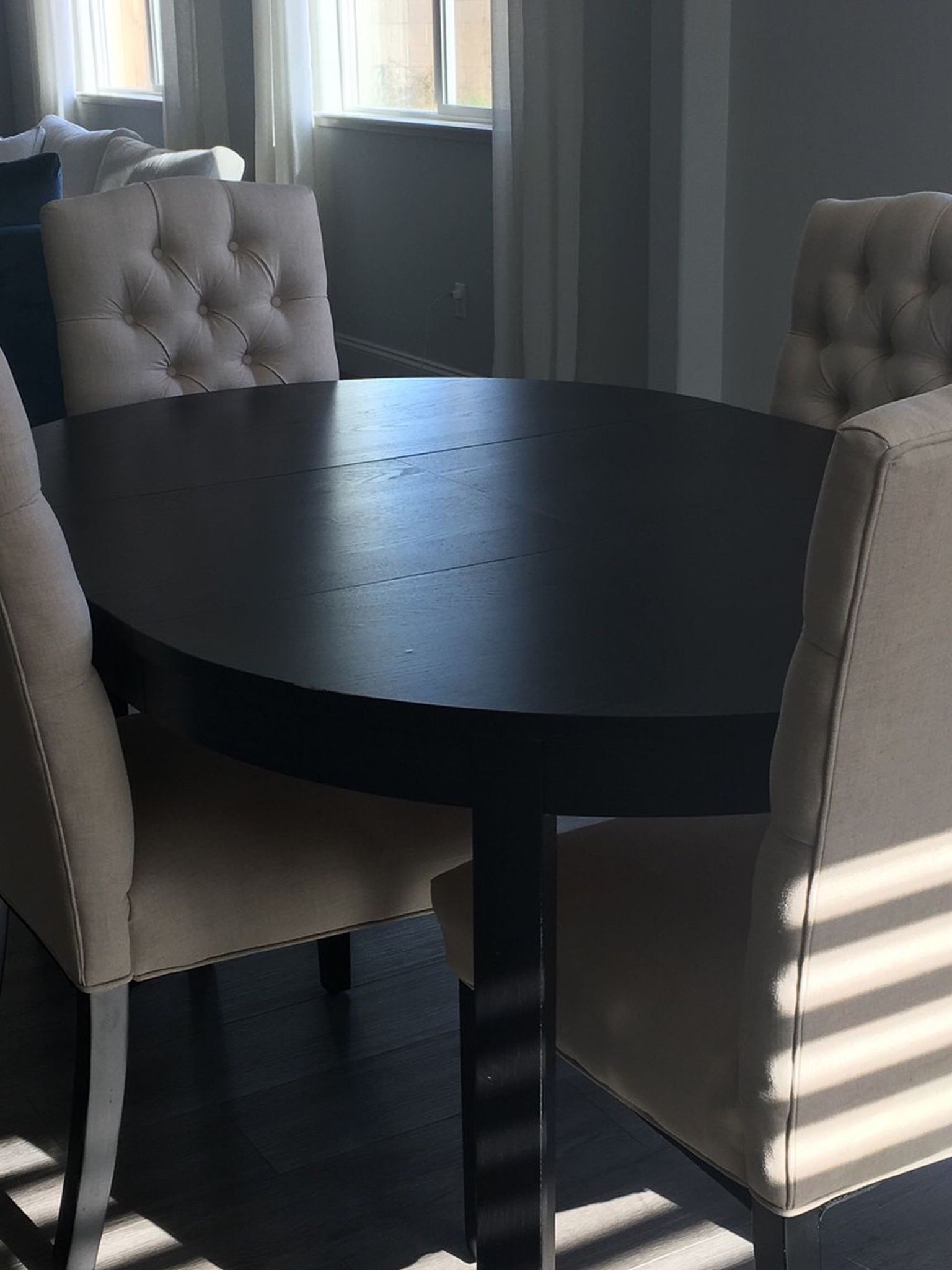Black Wooden Dinning Table