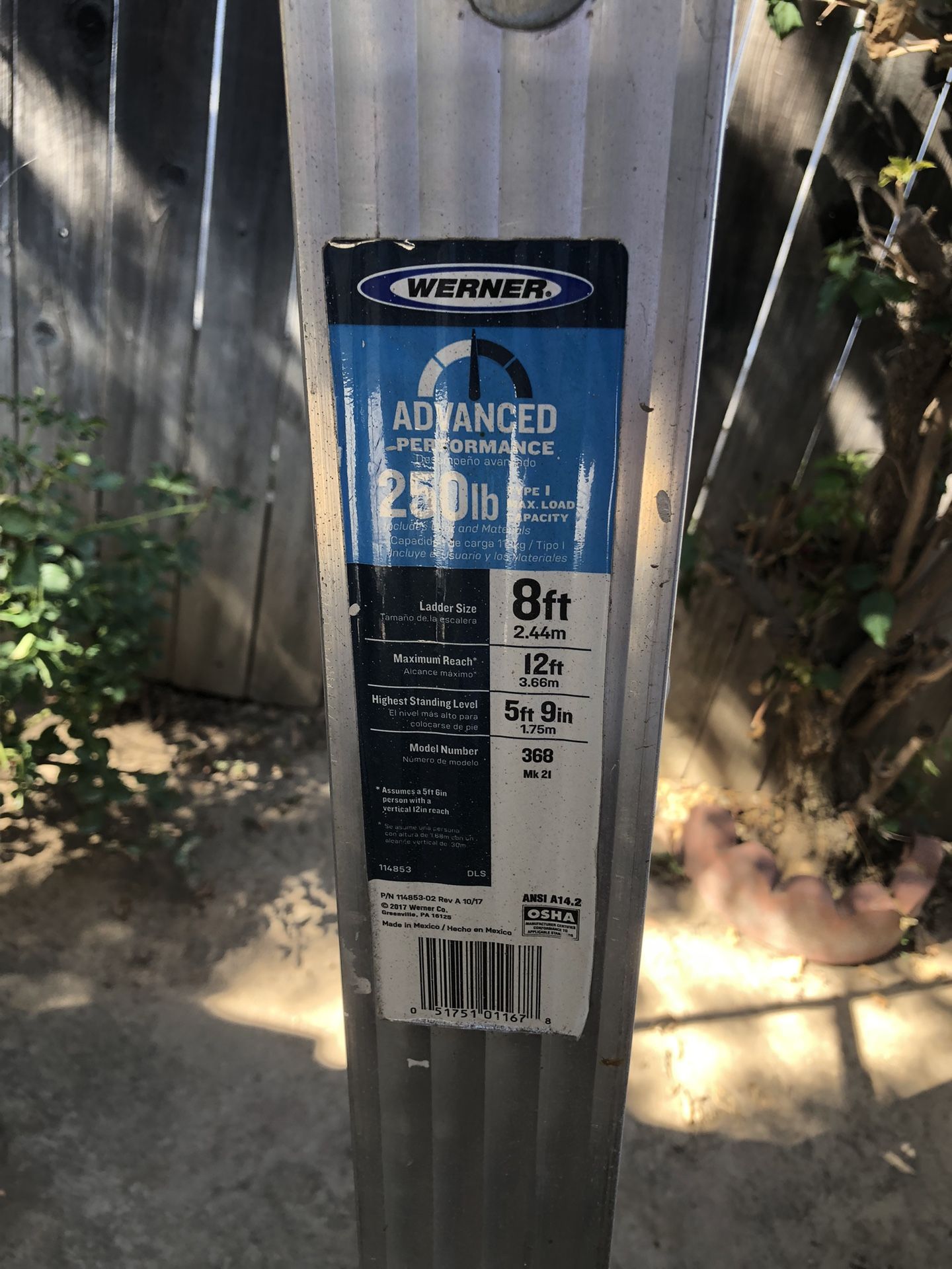8ft Werner Ladder For Sale