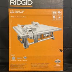 Ridgid 6.5-Amp 7 in. Blade Corded Table Top Wet Tile Saw
