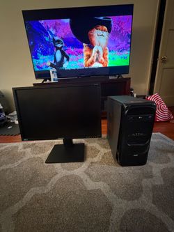 Samsung Monitor and Desktop PC Tower Bundle