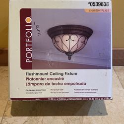 Portfolio Brand “Charton Place” Flush mount Ceiling Fixture