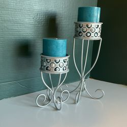 Wrought Iron Candle Holders