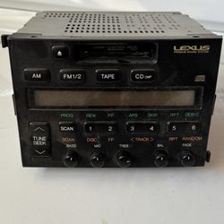 1995-96 LEXUS SC400 CD Cassette Player Radio Head Receiver