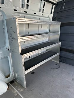Aluminum shelving for vans
