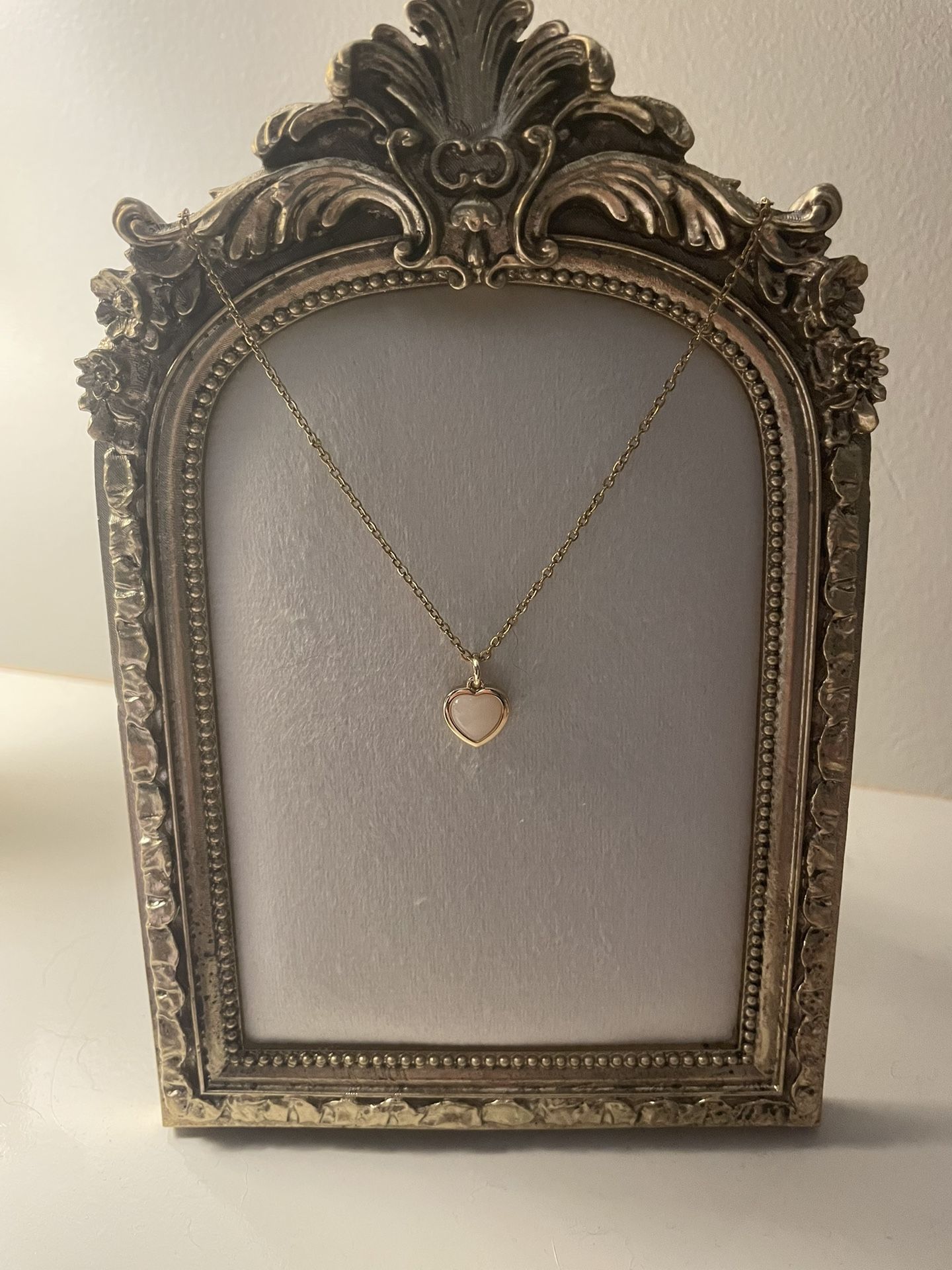 Pink Heart Charm Necklace