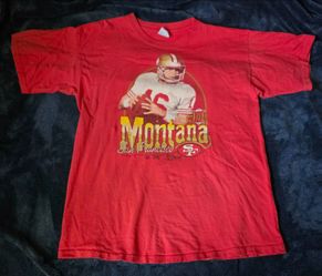 Vintage Joe Montana San Francisco 49ers red t-shirt (XL) 201