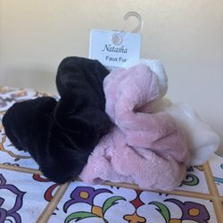Faux Fur Scrunchies