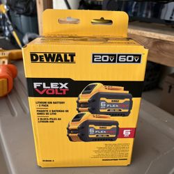 DeWalt FLEXVOLT 20V/60V MAX Lithium-Ion 6.0Ah Battery Pack (2 Pack)