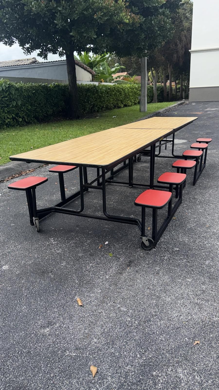 (10) Available Folding 12-Seats Cafeteria Tables School Church Lunch Different Colors $399, we Deliv