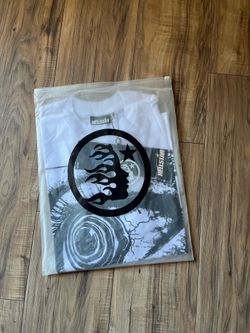 Hellstar Brainwashed? Eye Graphic Logo White Crew Neck T-Shirt Men's Size L