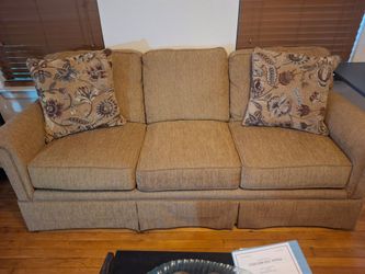 Medium Brown Sofa & Chair