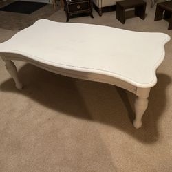 Medium White Coffee Table