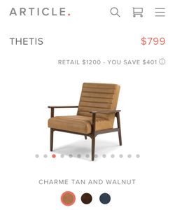 Mid century modern style Article Lounge chair for Sale in West