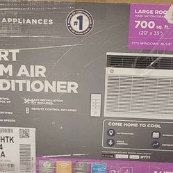 GE 14,000 BTU 115-Volt Smart Window Air Conditioner with WiFi and Remote in White, ENERGY STAR