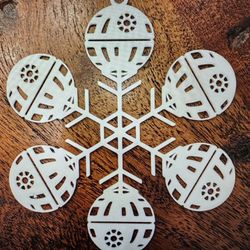 Death Star Snowflake Ornament