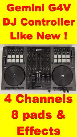 Gemini DJ Controller G4V (4 Channels with Effects) LIKE NEW !