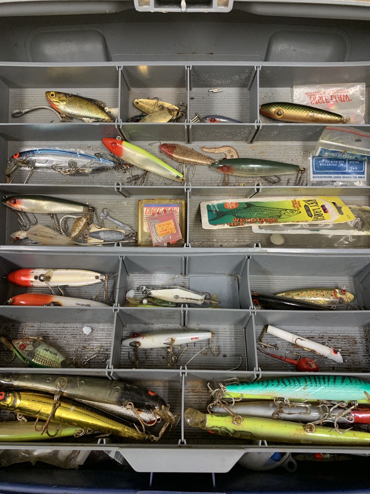 Vintage Fishing Lures - Tackle box