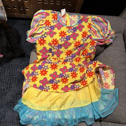 Super Cute Girls Clown Dress