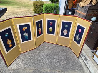 Korean embroidered screen