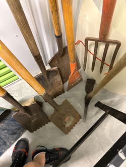 Tree Pruner, ladders, roofing shovels, shovels
